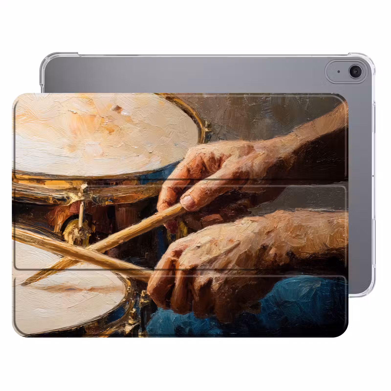 iPad hoes - Drumstokken - Olieverf - Man — 1