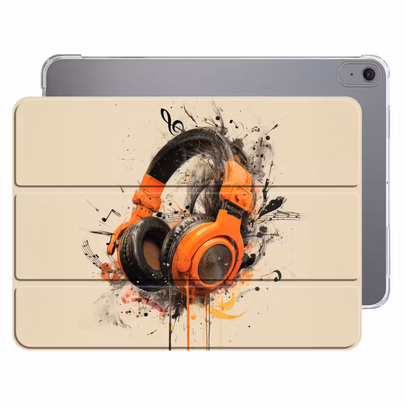 iPad hoes - Koptelefoon - Oranje - Explosief — 1