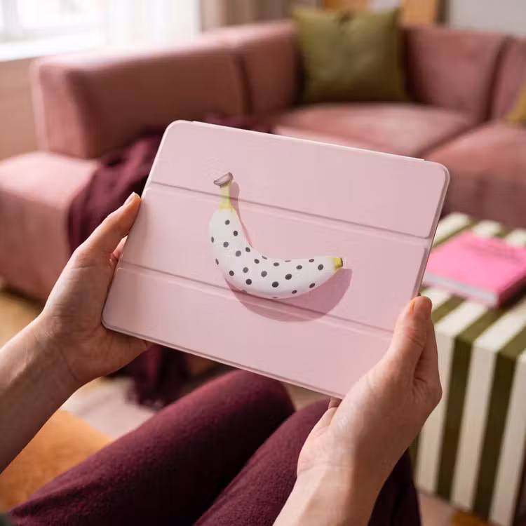 iPad hoes - Banaan - Stippen - roze — 4