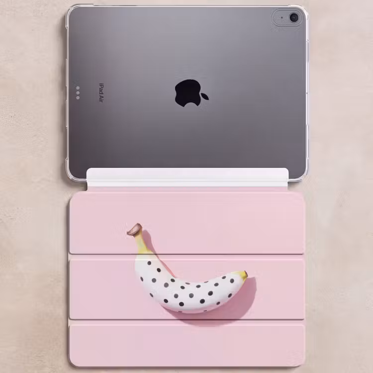 iPad hoes - Banaan - Stippen - roze — 6