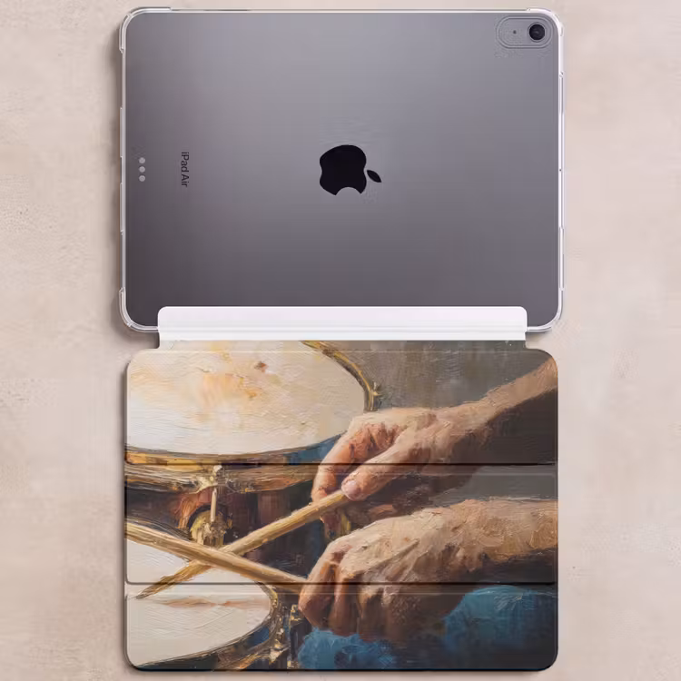 iPad hoes - Drumstokken - Olieverf - Man — 6