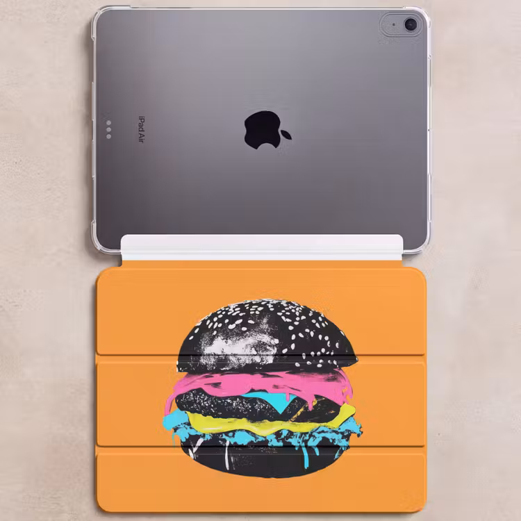 iPad hoes - Hamburger - Oranje - Neon - popart — 6
