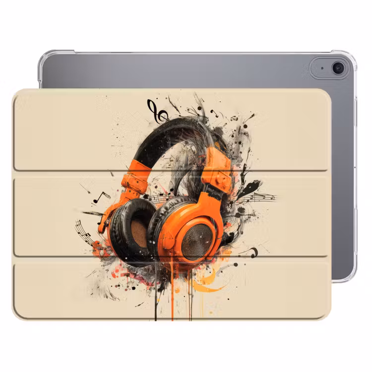 iPad hoes - Koptelefoon - Oranje - Explosief — 1