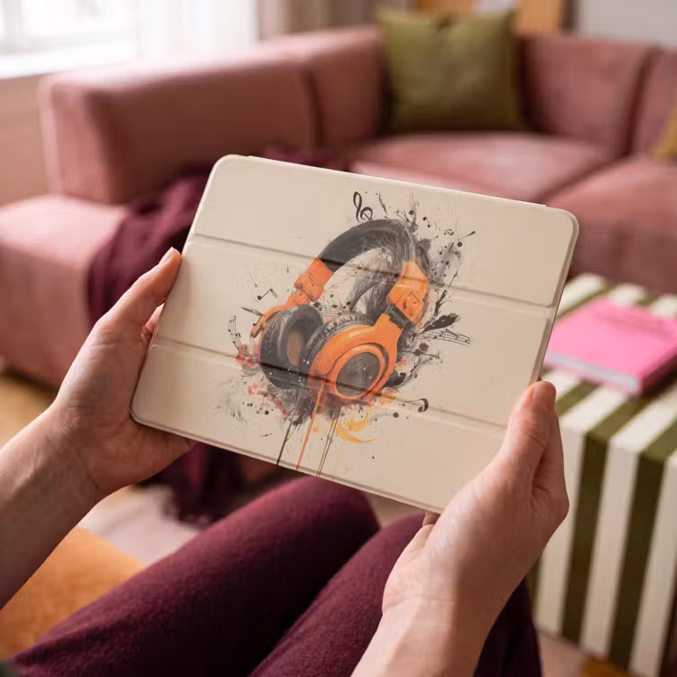 iPad hoes - Koptelefoon - Oranje - Explosief — 4