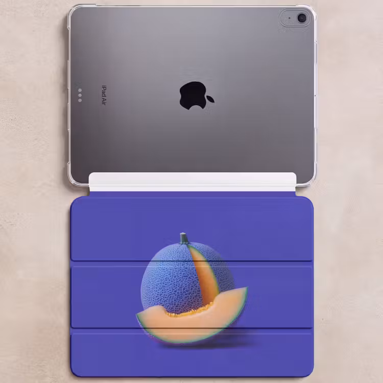 iPad hoes - Meloen - Blauw - Oranje - Kunstzinnig — 6