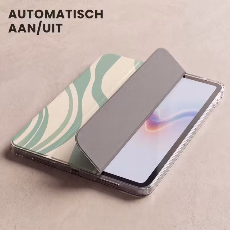 iPad hoes - Organische lijnen - Mintgroen - Marmer — 5