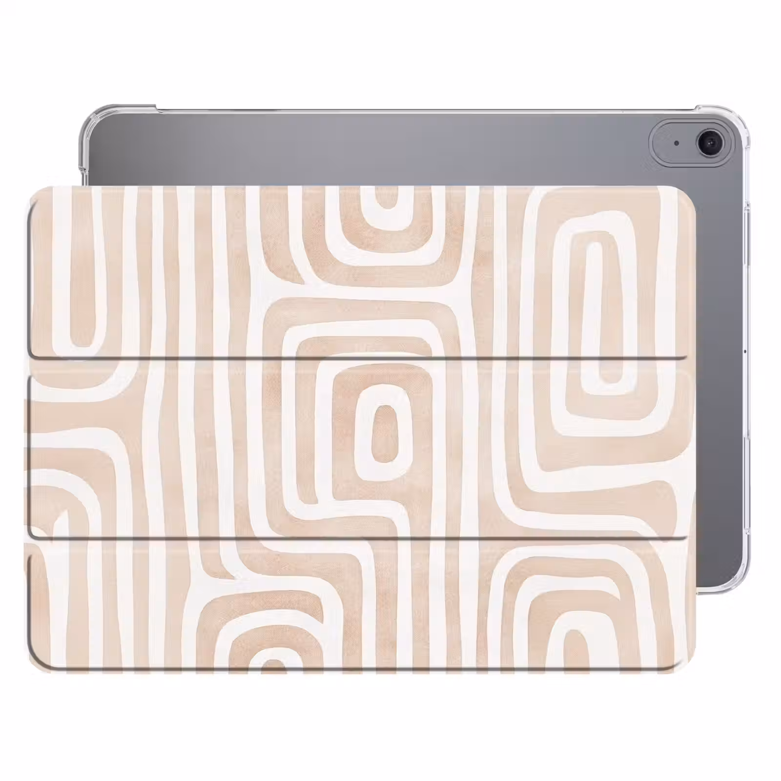 iPad hoes - Decoratief - Labyrint - Beige — 1