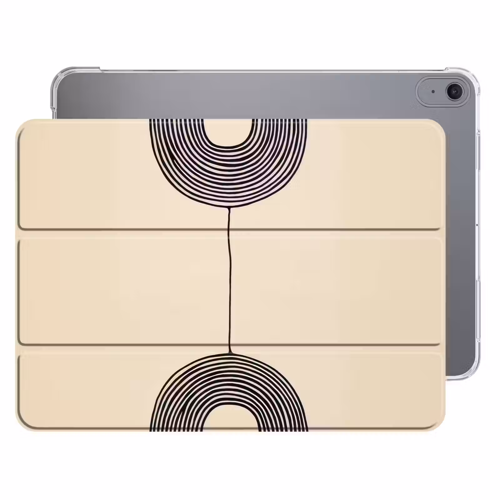iPad hoes - Geometrische bogen - Minimalistisch - Symmetrisch — 1