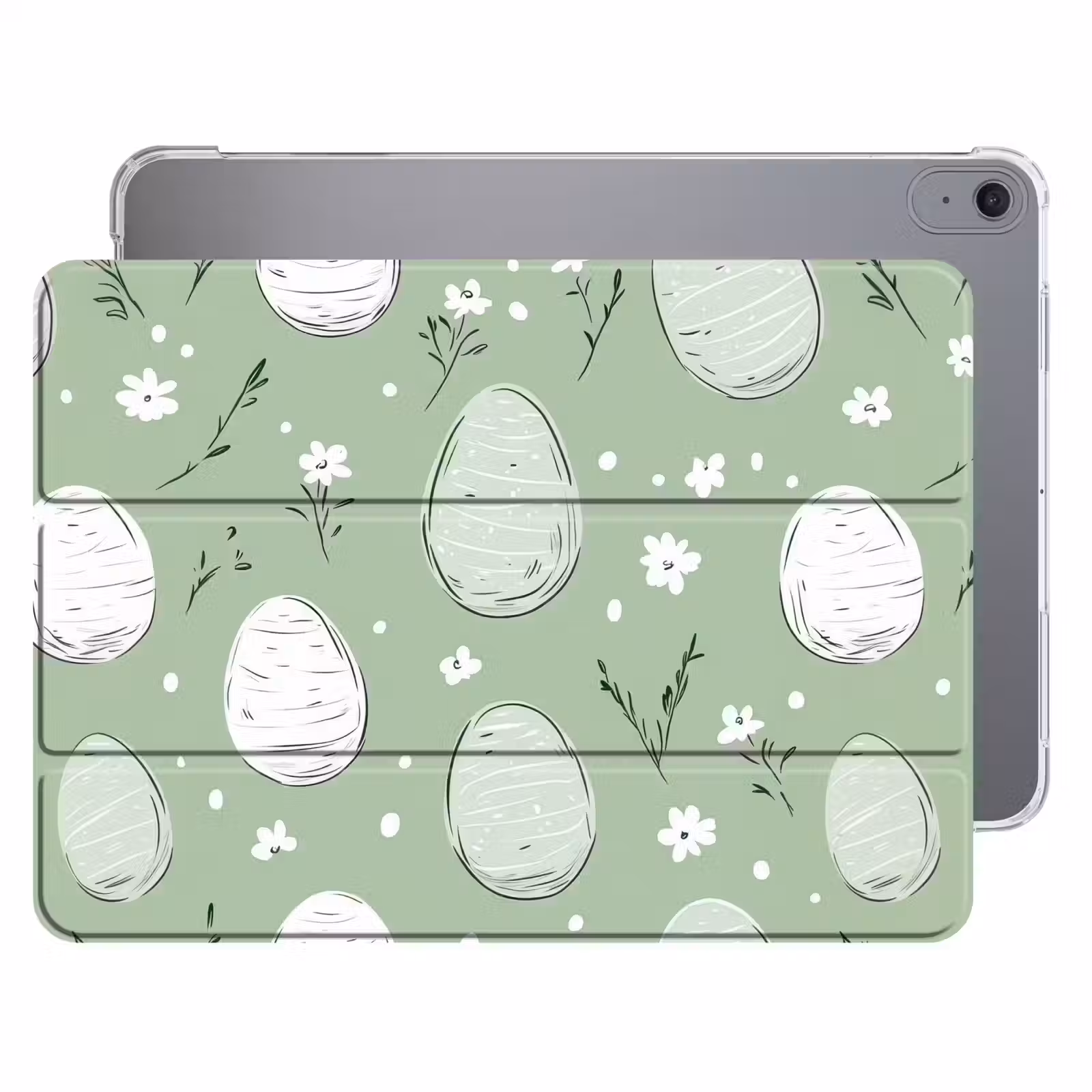 iPad hoes - Groen - Eieren - Patroon — 1