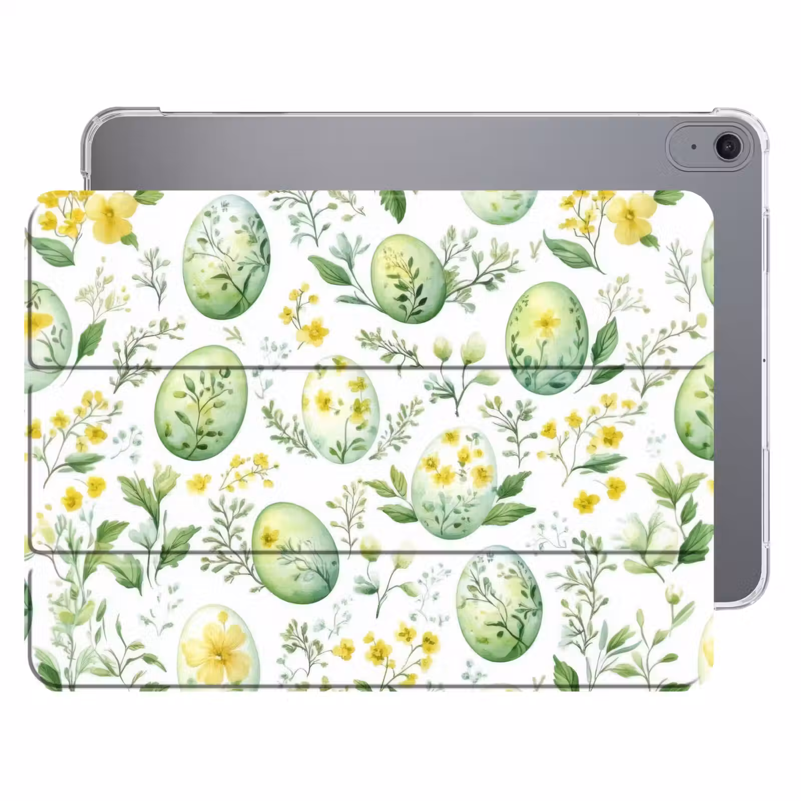 iPad hoes - Patroon - Groen - Eieren — 1