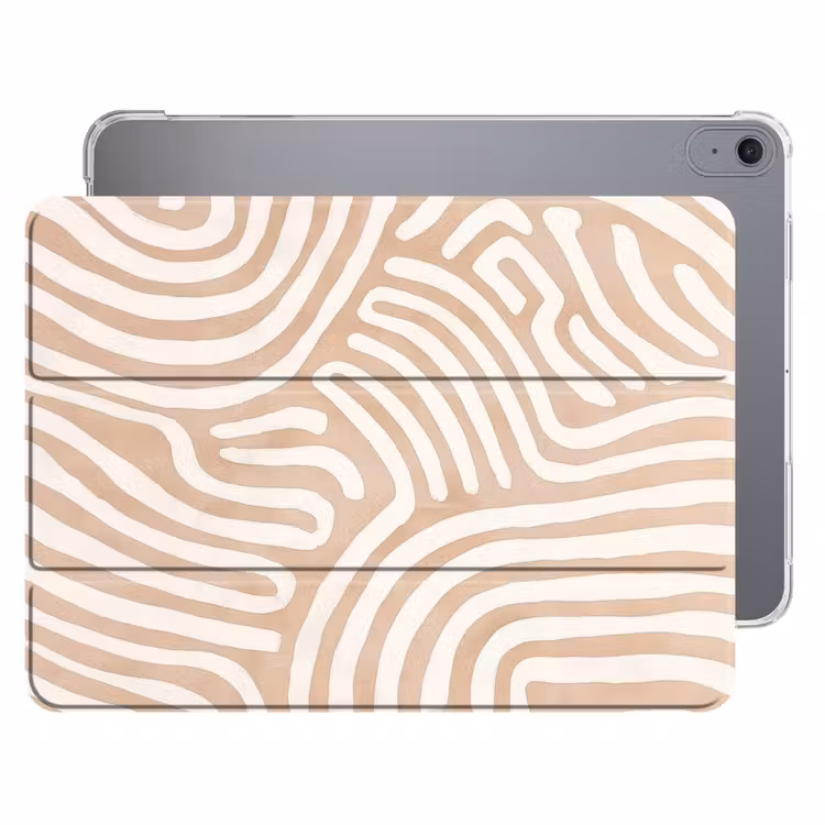 iPad hoes - Beige - Aardspatroon — 1