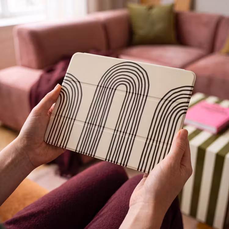 iPad hoes - Boogvormen - Zwart - Strak — 4