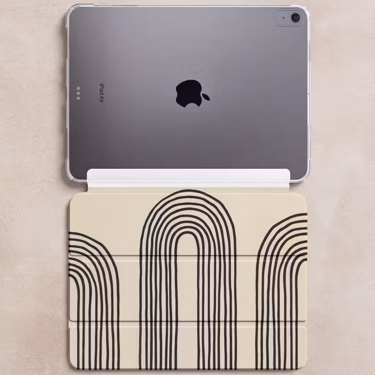 iPad hoes - Boogvormen - Zwart - Strak — 6