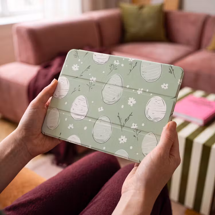 iPad hoes - Groen - Eieren - Patroon — 4