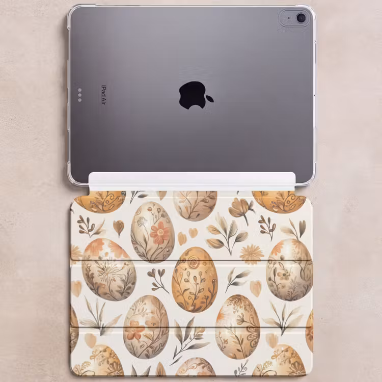 iPad hoes - Paaseieren - Bruin - Bloemen — 6