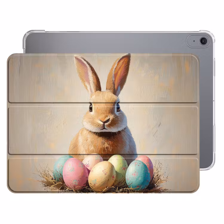 iPad hoes - Paashaas - Pastel - Eieren — 1