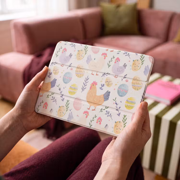 iPad hoes - Patroon - Kip - Paaseieren — 4