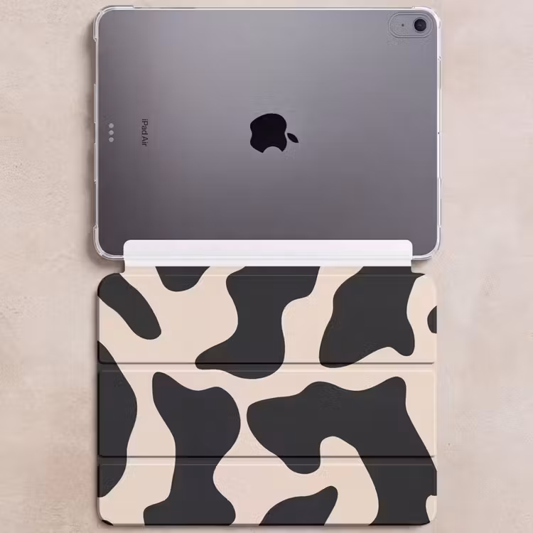 iPad hoes - Vlekkenpatroon - Koe - Beige — 6