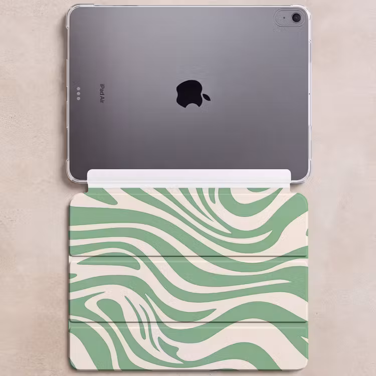 iPad hoes - Zebrapatroon - Groen - Retro — 6