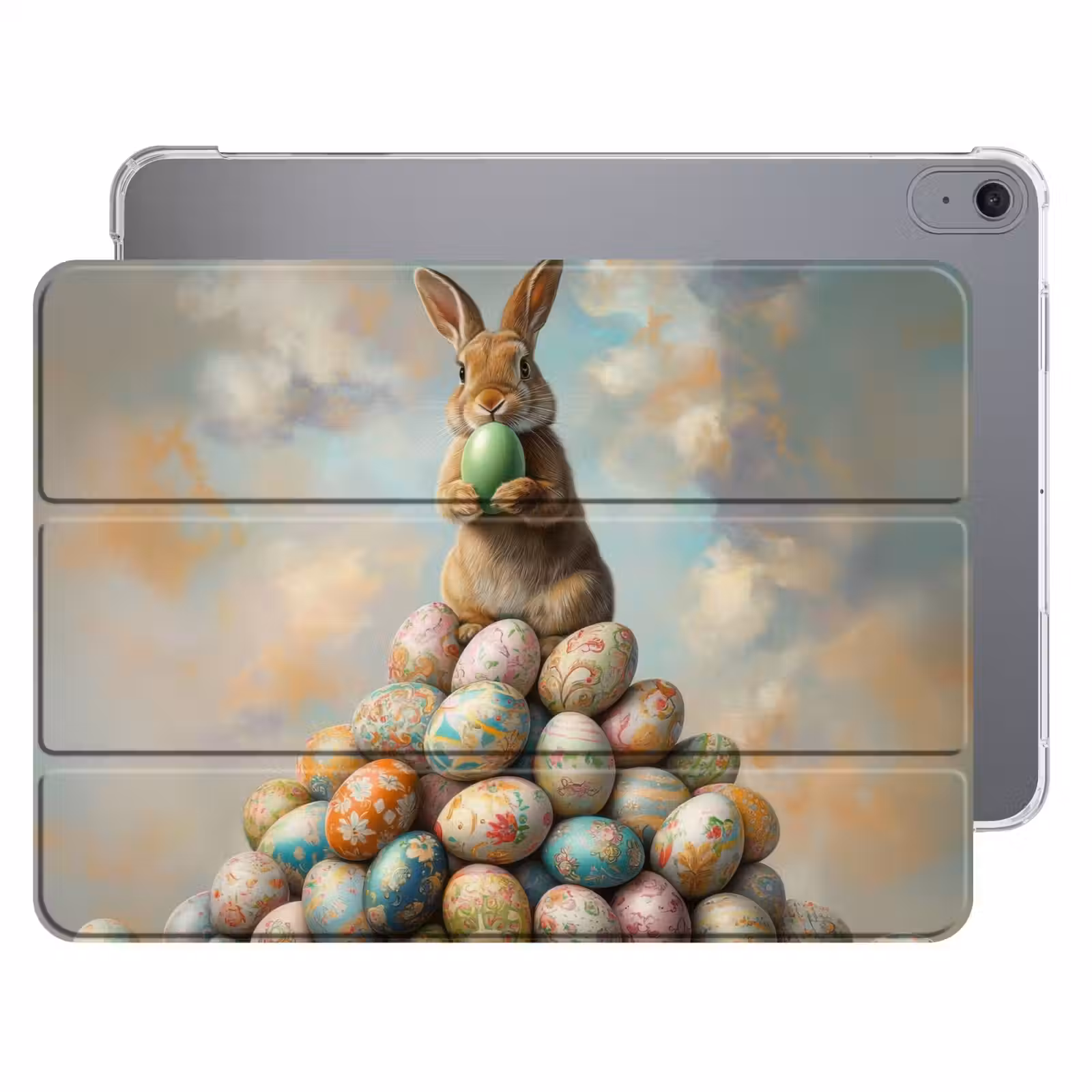 iPad hoes - Konijn - Eieren - Kleurrijk — 1