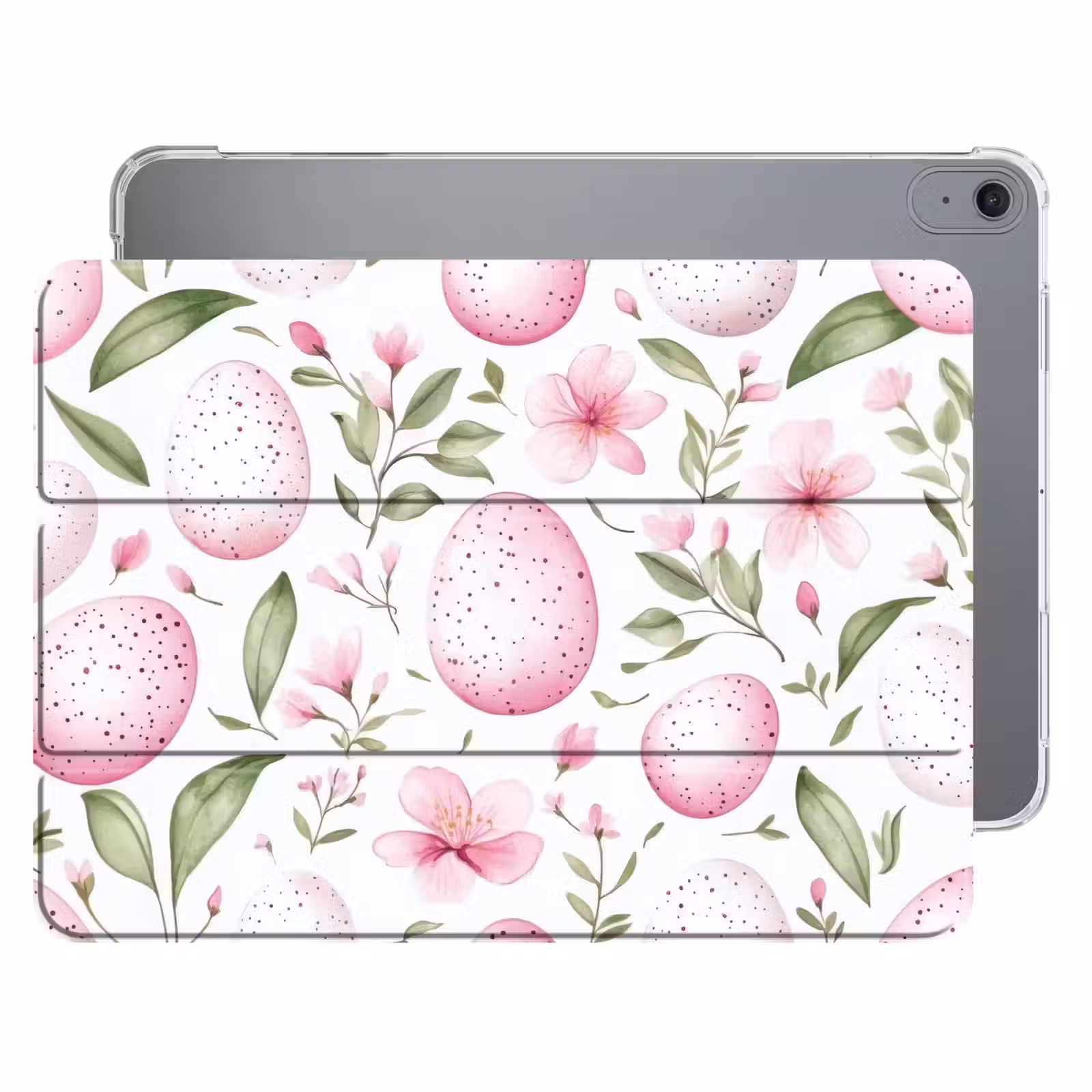 iPad hoes - Patroon - Eieren - Roze - Pasen — 1