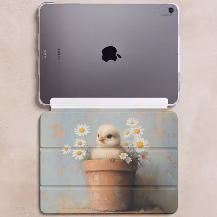 iPad hoes - Bloempot - Kuiken - Bloemetjes — 6