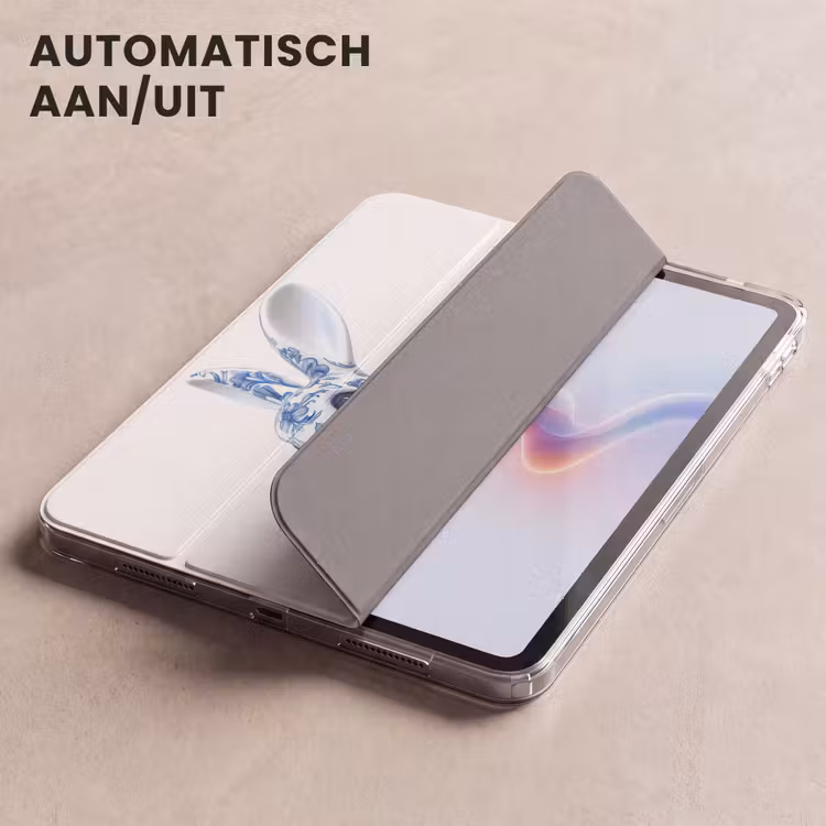 iPad hoes - Delftsblauw - Haasje - Wit — 5