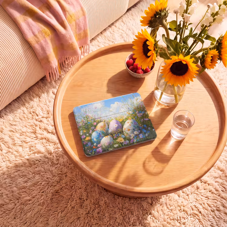 iPad hoes - Grasveld - Eieren - Bloemen — 2