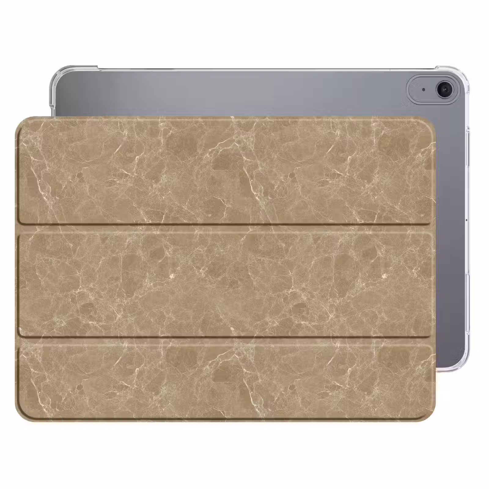 iPad hoes - Beige - Marmer - Witte aders — 1