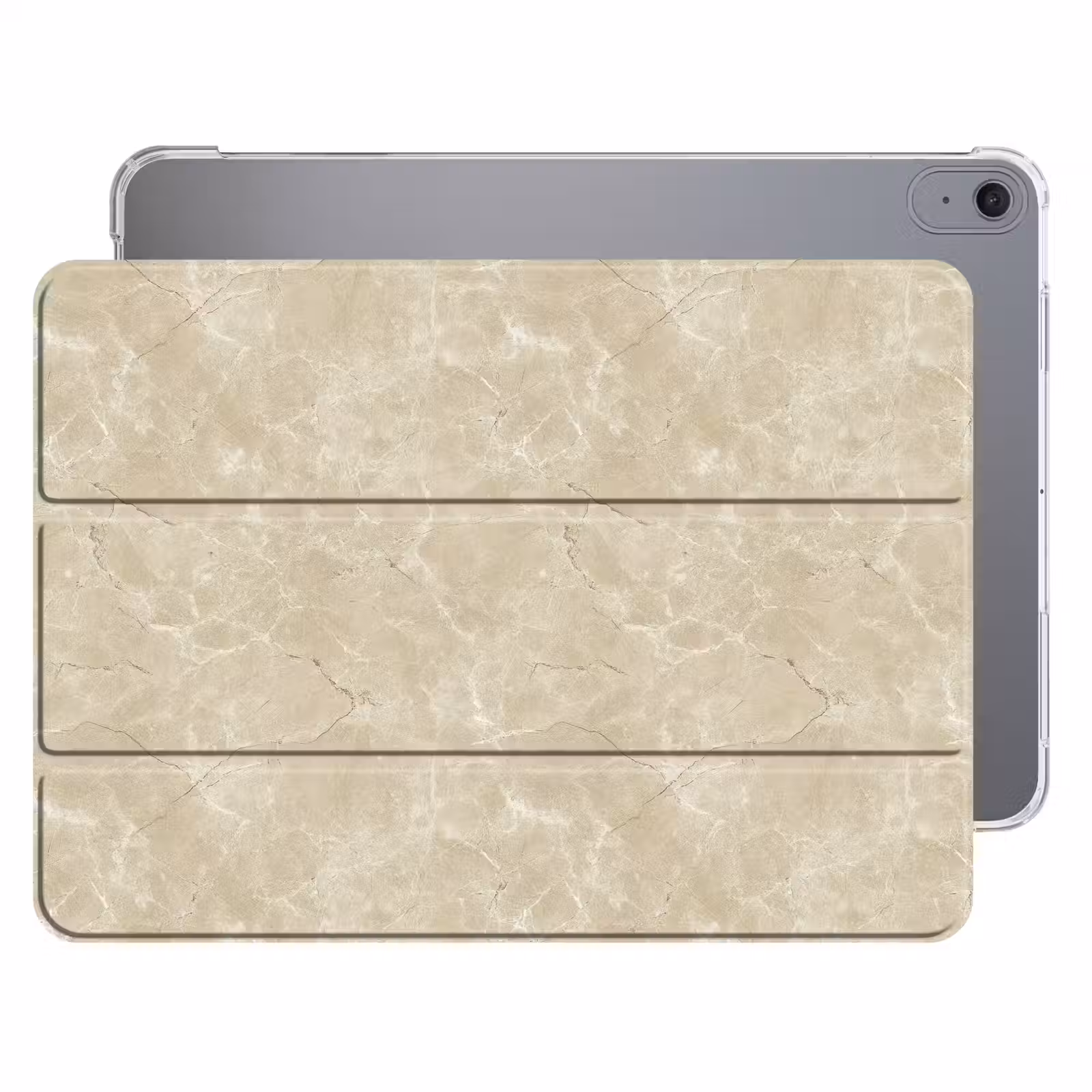 iPad hoes - Lichtbeige - Marmer - Diffusie adering — 1