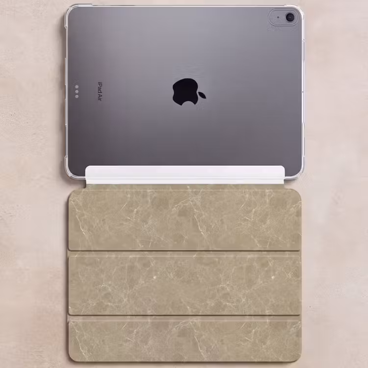 iPad hoes - Beige - Marmer - Witte aders — 6