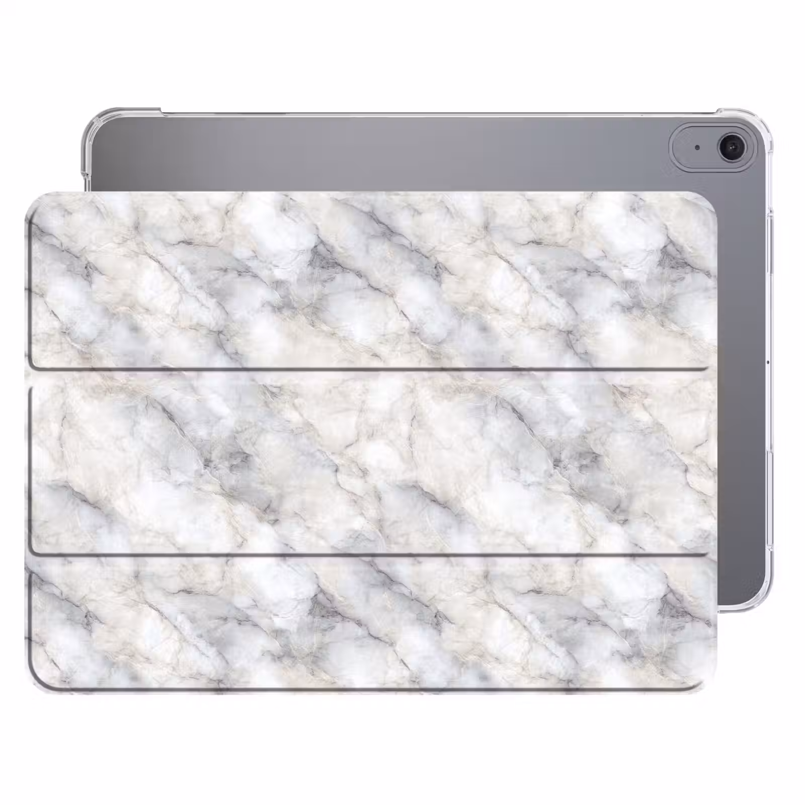 iPad hoes - Grijs - Marmer - Gedetailleerd — 1