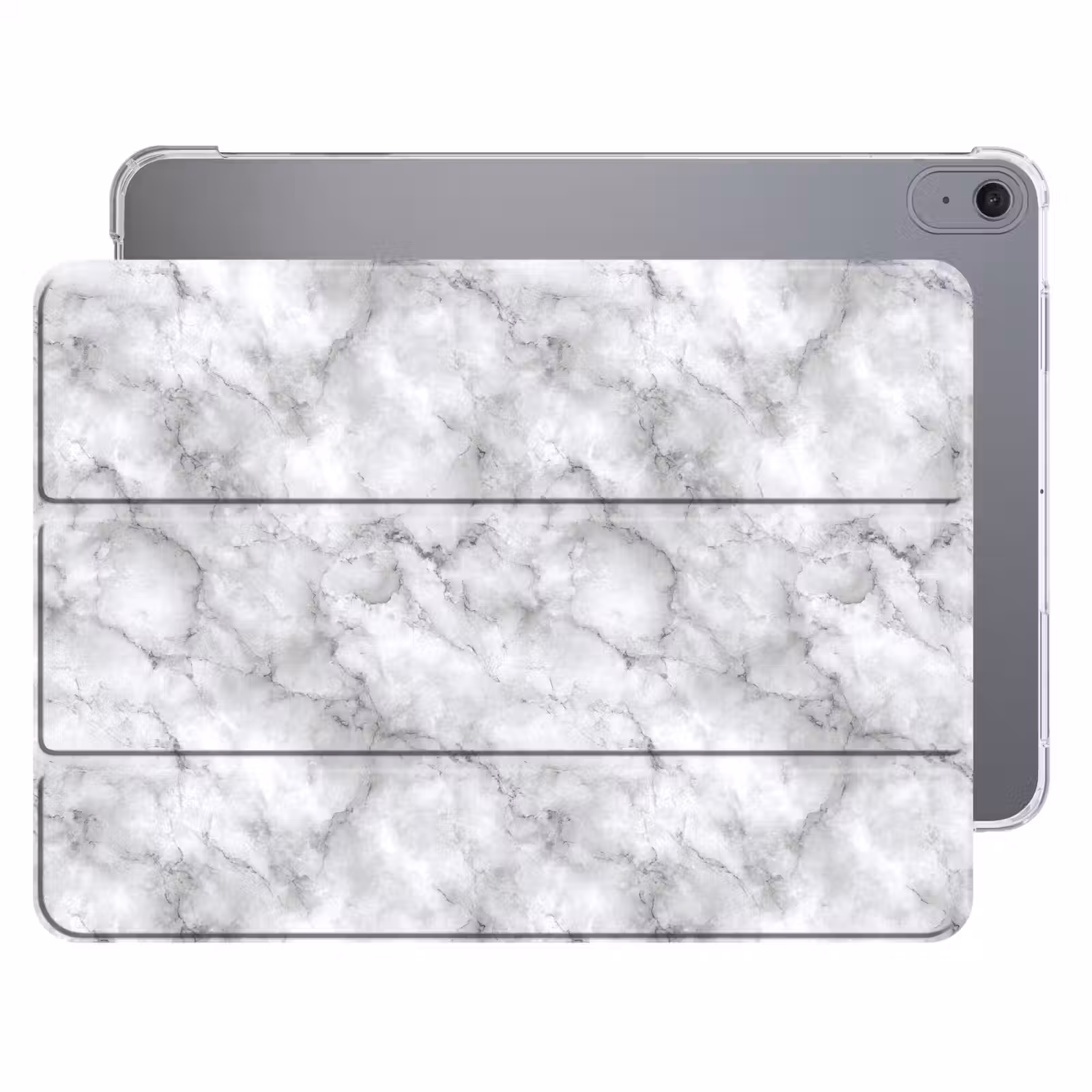 iPad hoes - Grijs - Marmer - Klassiek - Aders — 1