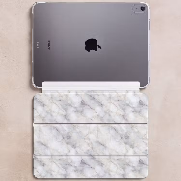 iPad hoes - Grijs - Marmer - Gedetailleerd — 6