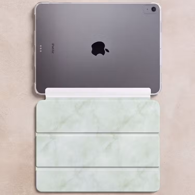 iPad hoes - Groen - Marmer - Vloeiende aders — 6