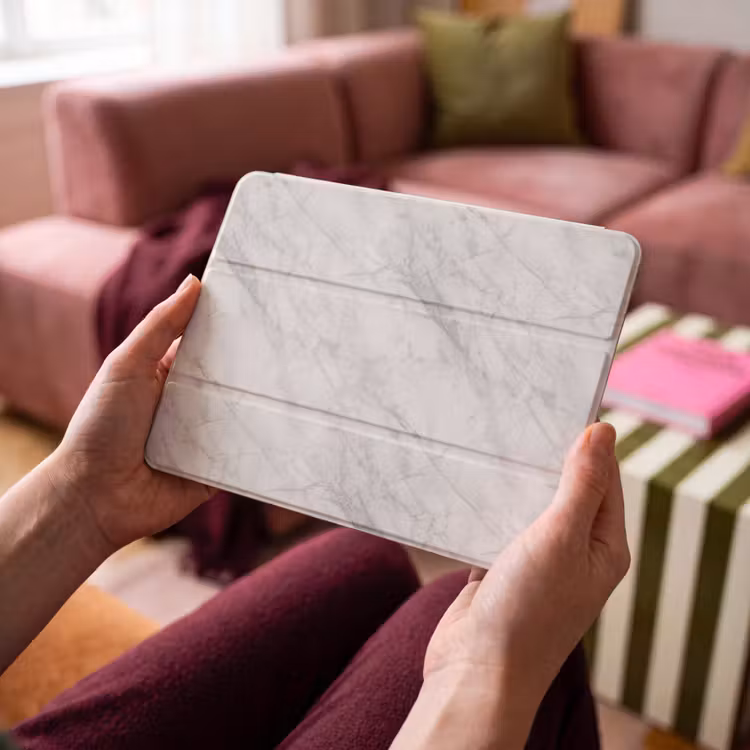 iPad hoes - Klassiek - Marmer - Grijs — 4