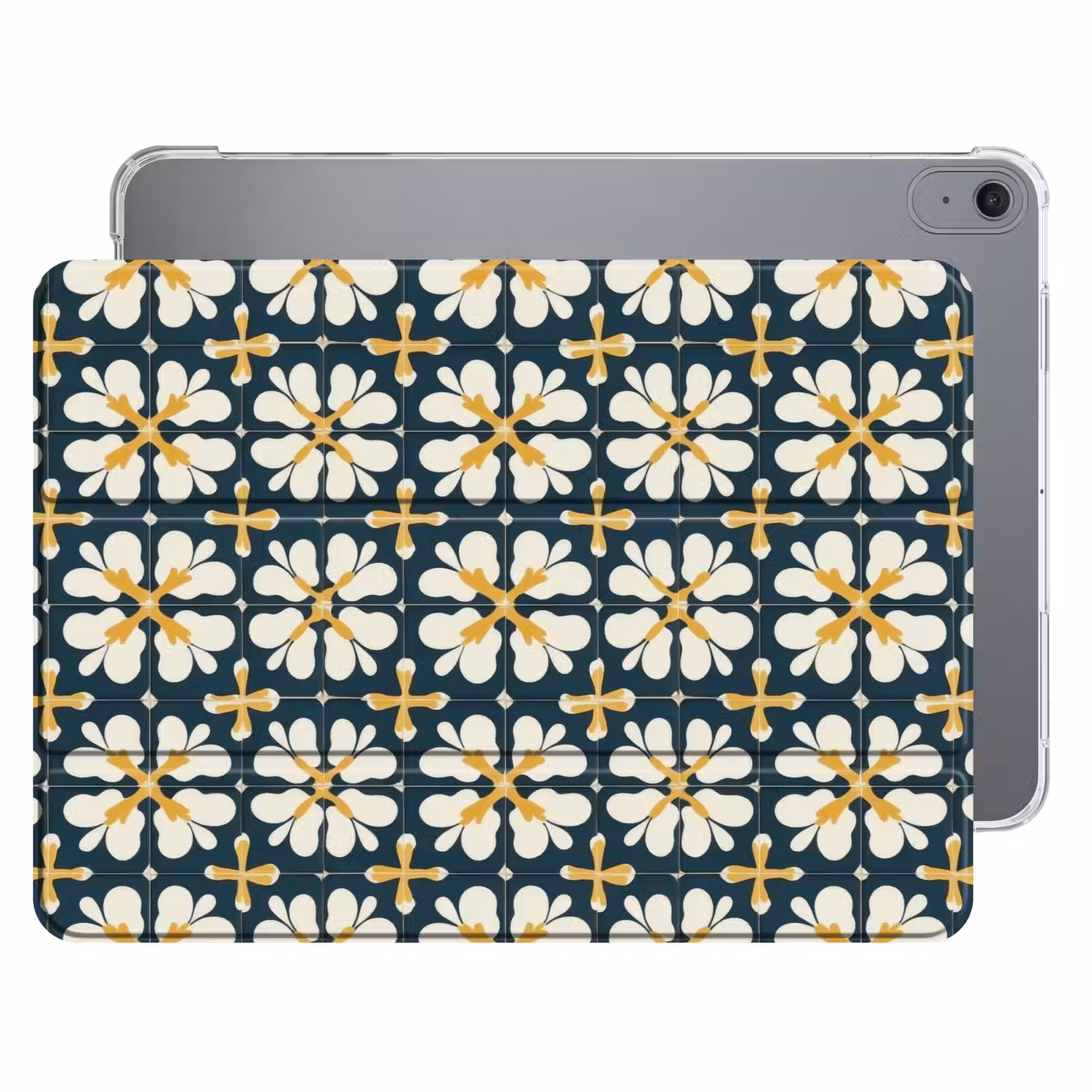 iPad hoes - Motief - Tegel - Okergeel — 1