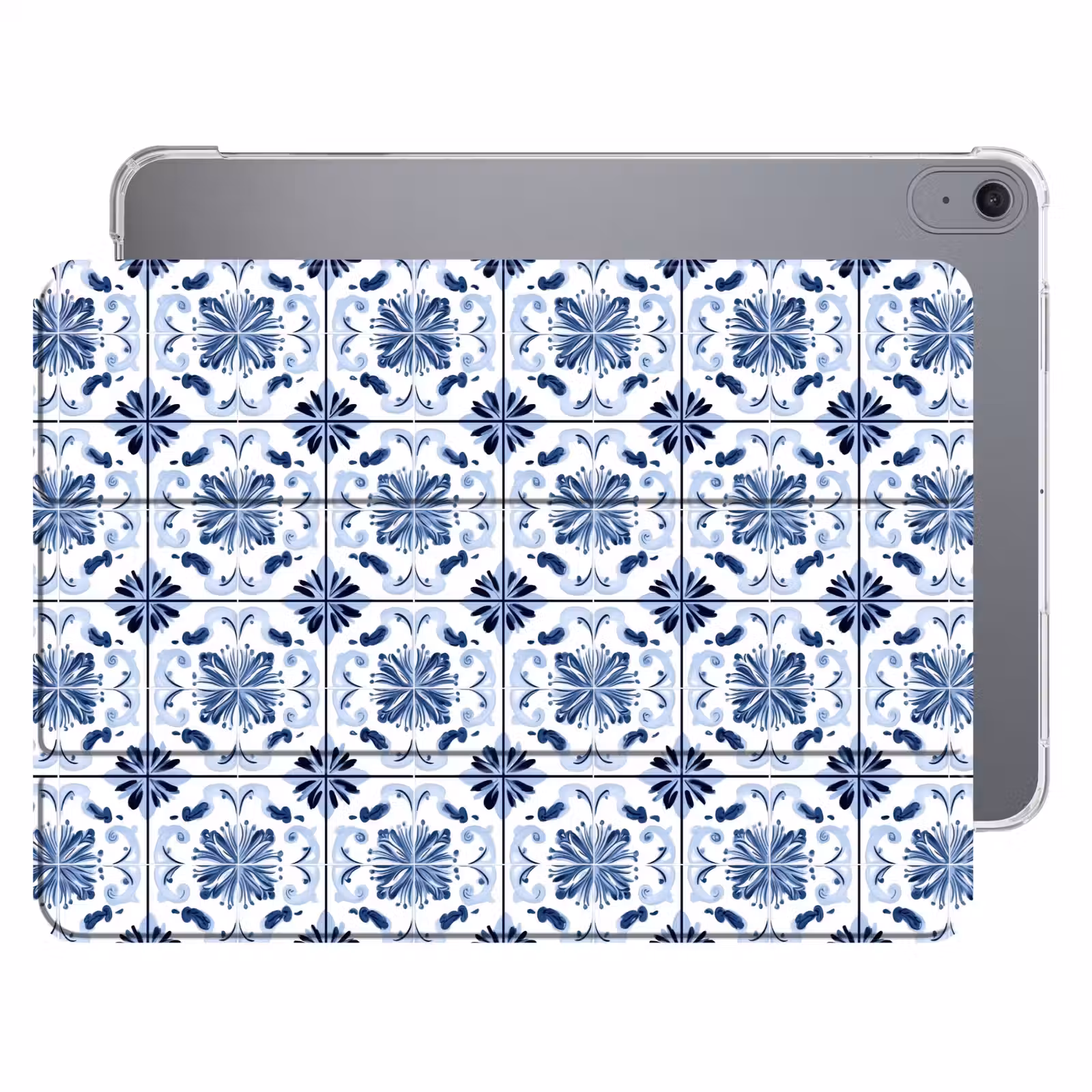 iPad hoes - Patroon - Tegel - Blauw — 1