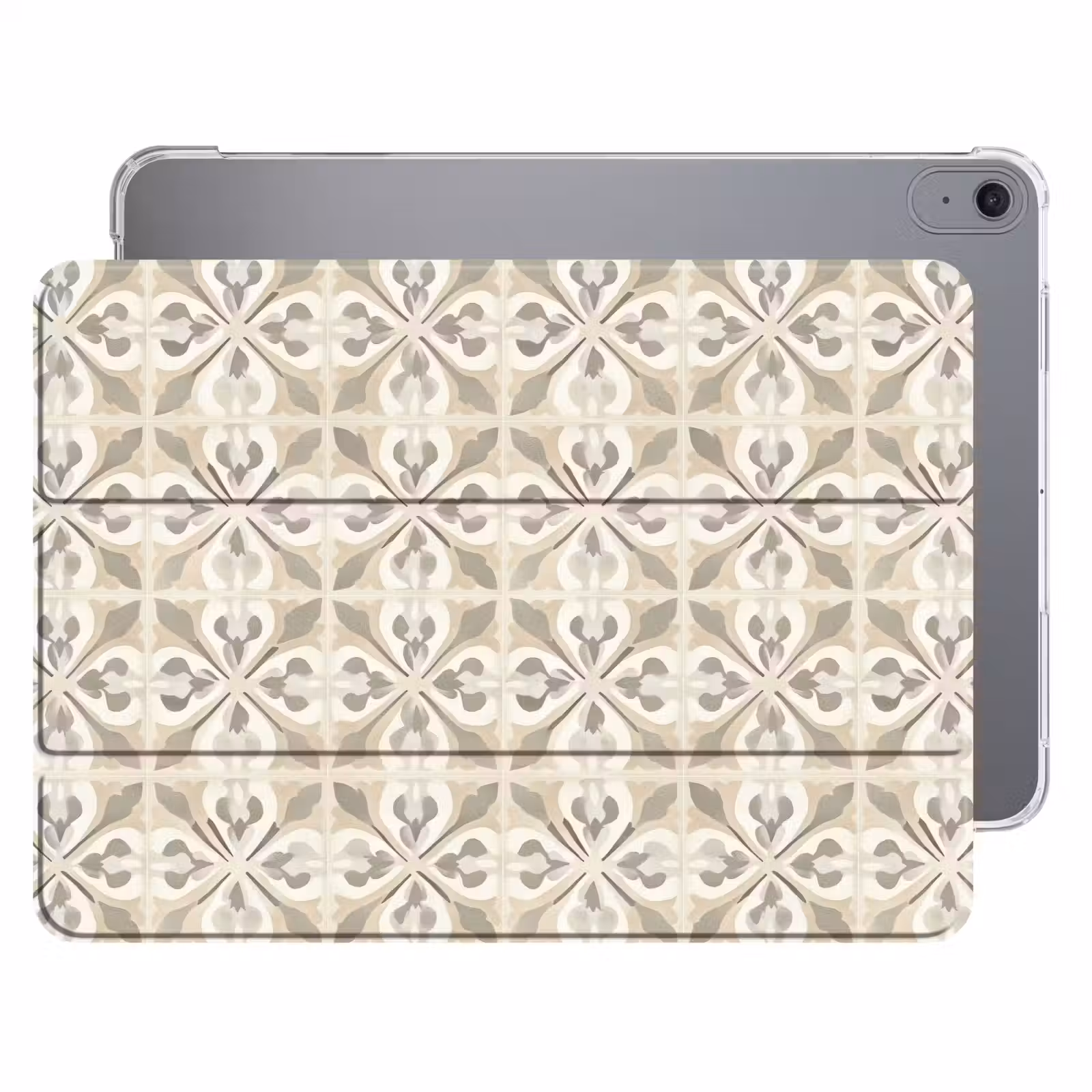 iPad hoes - Tegel - Motief - Beige — 1