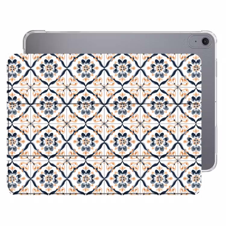 iPad hoes - Bladvorm - Patroon - Kleurrijk — 1