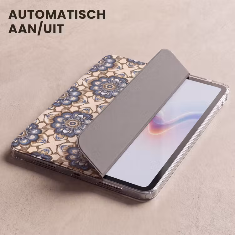 iPad hoes - Floraal - Ornament - Blauw — 5