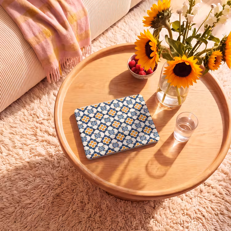 iPad hoes - Klassiek - Geometrisch - Blauw — 2