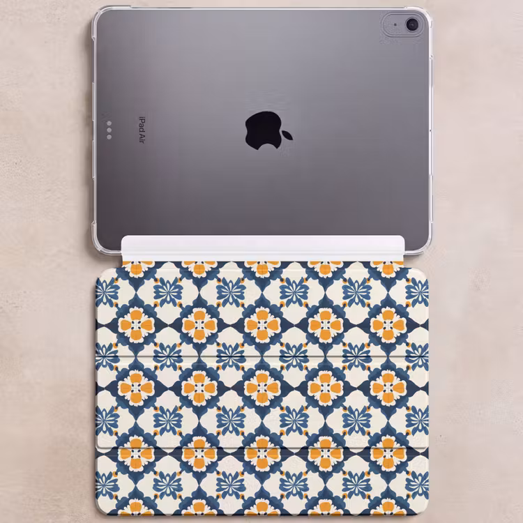 iPad hoes - Klassiek - Geometrisch - Blauw — 6