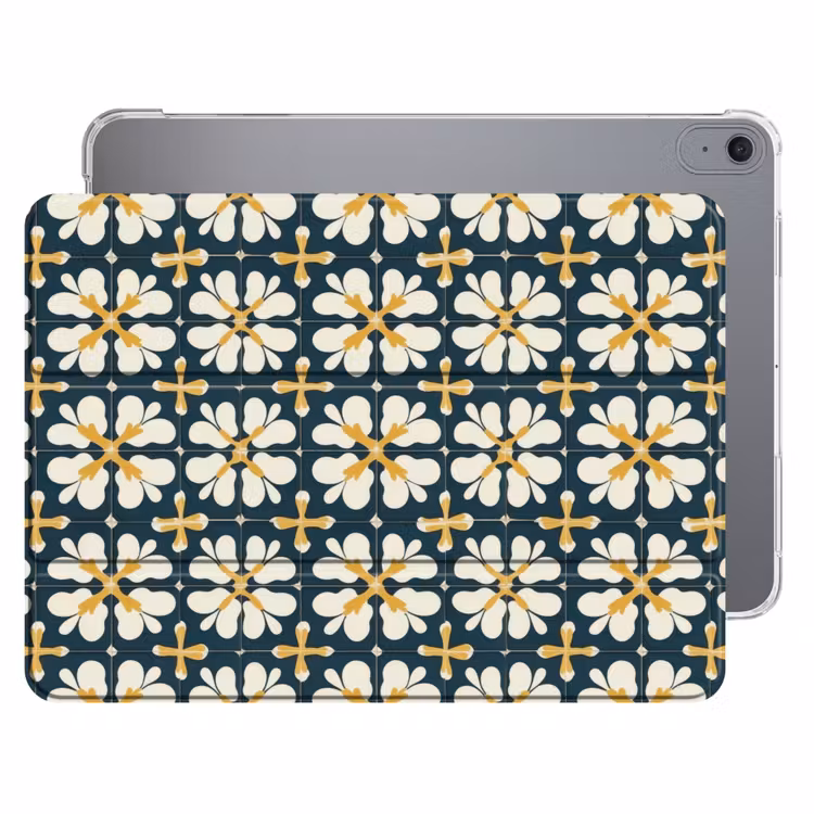 iPad hoes - Motief - Tegel - Okergeel — 1