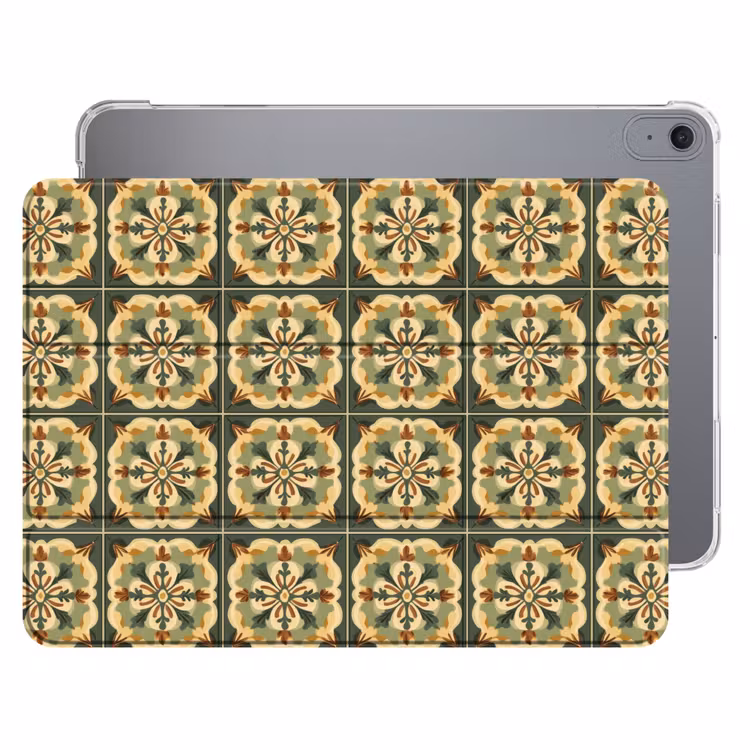 iPad hoes - Ornament - Patroon - Groen — 1