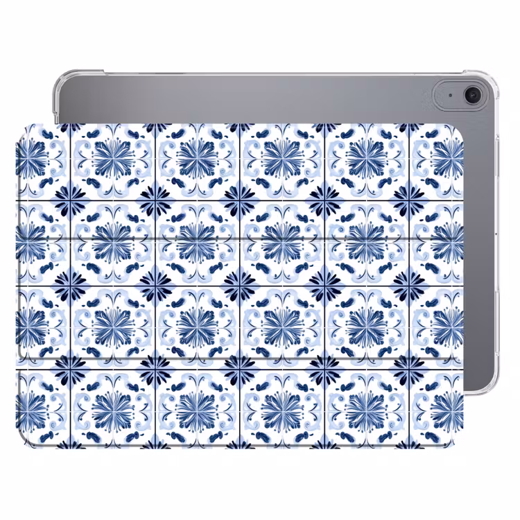 iPad hoes - Patroon - Tegel - Blauw — 1