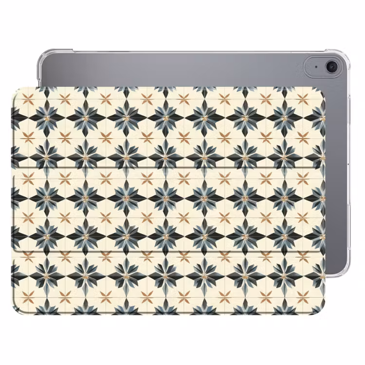 iPad hoes - Sierlijk - Ornament - Blauw — 1