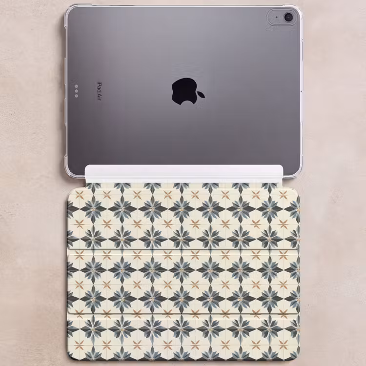 iPad hoes - Sierlijk - Ornament - Blauw — 6