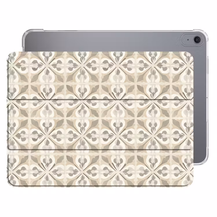 iPad hoes - Tegel - Motief - Beige — 1