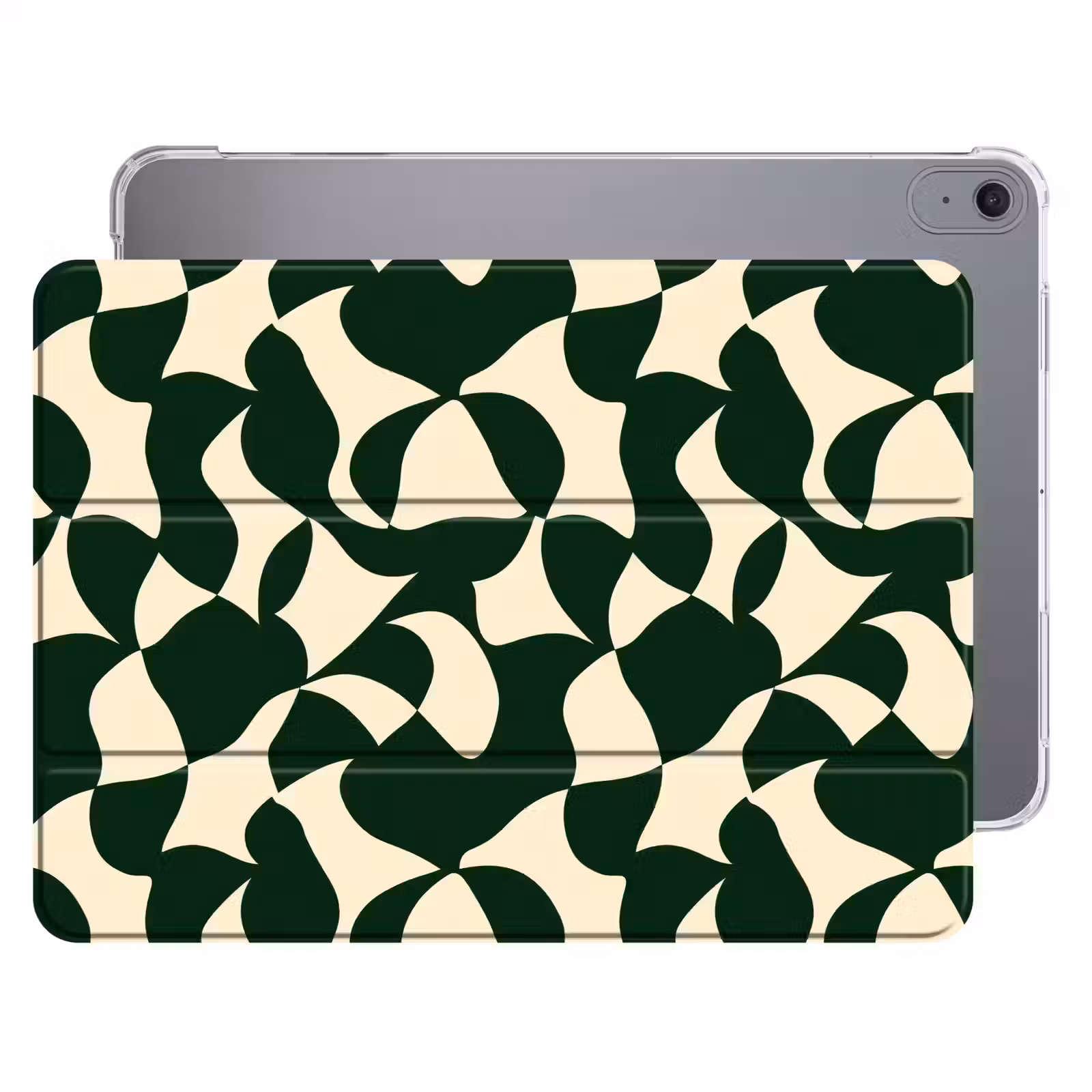 iPad hoes - Groen - Organische vlakken - Crème — 1